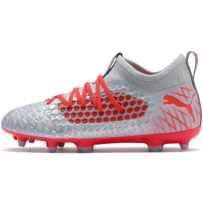 PUMA - Chaussure de football garçon Future 4.3 Netfit FG Puma - (Gris - 36)