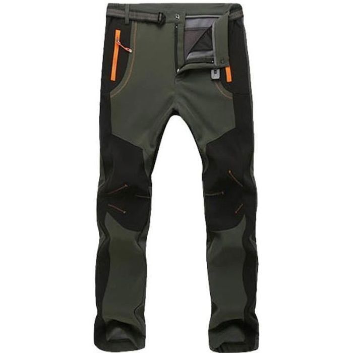 Pantalon Softshell Homme Femme Randonnée Hiver Automne Doublée Polaire Trekking Couples Chaud Respirant Imperméable Coupe-vent