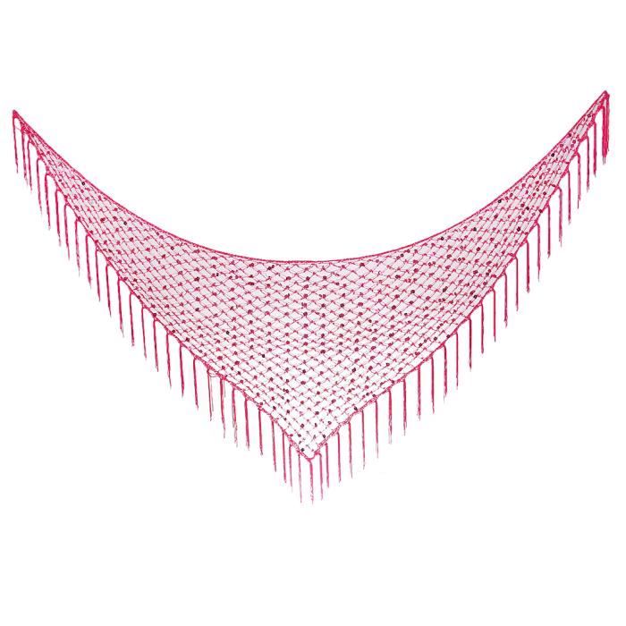 Foulard de la Danse Orientale Echarpe Triangle à Frange Sequin Accessoire Costume de Scène Performance