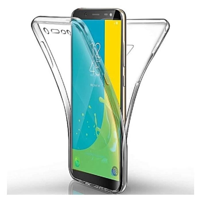 Samsung Galaxy J4 Plus, Etui Coque RIGIDE intégrale transparent Anti Choc