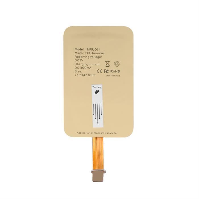 DC 1000A rapide vitesse sans fil Qi Chargeur Pour GALAXY S4 - Note 4 Récepteur Iphone QI chargeur sans fil récepteur QI