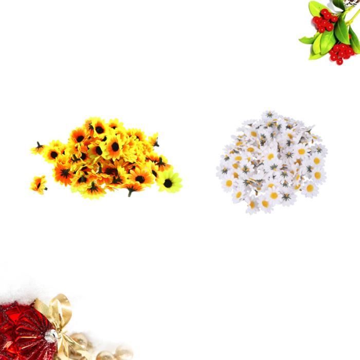 200PCS Simulation Plastic Sunflower Heads Lifelike Artificial Flower Home Party Decor Props BALANCE CULINAIRE ELECTRONIQUE