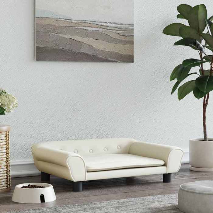 vidaXL Lit canapé Crème 70x48