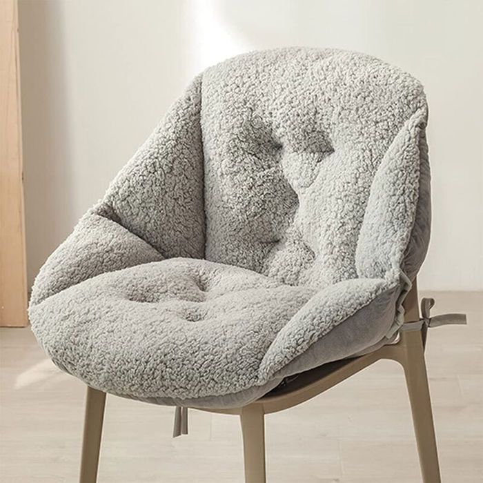 Coussin de chaise avec dossier - PZCC - Modèle Standard - Gris - Pour bureau et voiture - Pour enfant
