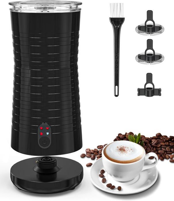 Kubo Mousseur à Lait électrique 4 En 1 500 W 300 Ml Mousse Chaude/froide Contrôle Intelligent De La Température Chauffer Le Lait Et Le Lait Au Chocolat Pour Café Latte Cappuccino