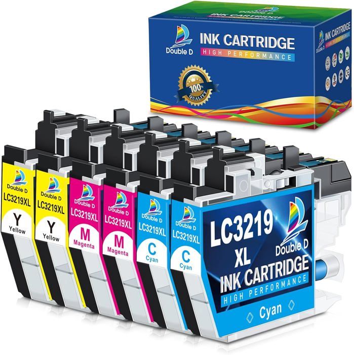 Brother Cartouche D'encre Pack Multipack 4 Originales LC421 XL  Noir 3 Couleurs Lc421xlval