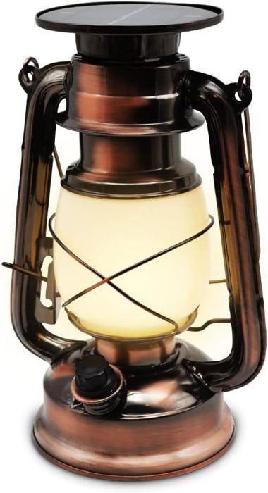 Lanterne Olde Brooklyn LED Rouge – Style Ancien, Alimentée Par Batterie – Occasion