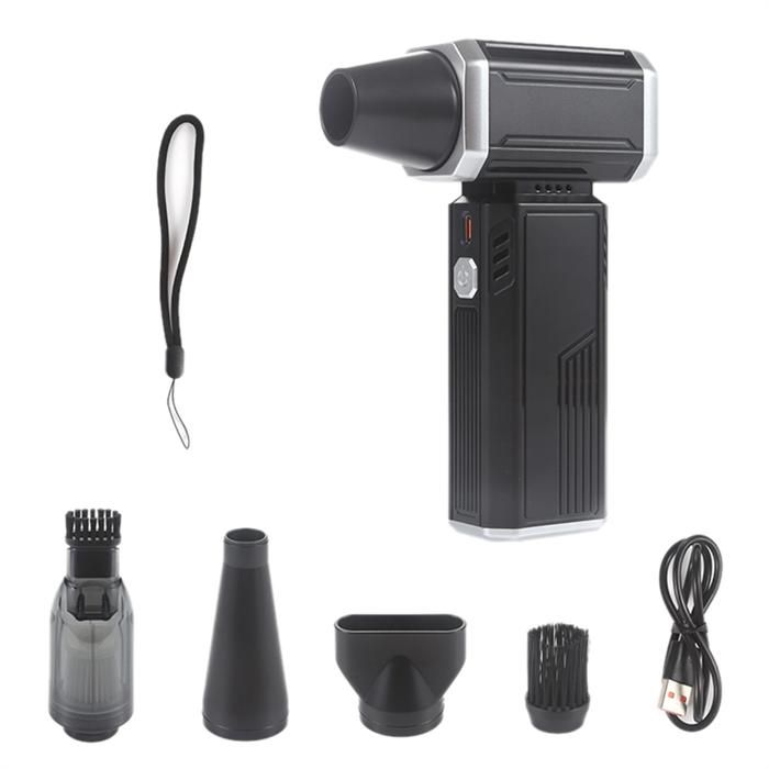 Souffleur à Poussière Sans Fil 130 000 Tr/min - 4 Vitesses - Batterie 4000 MAh - Pour Ordinateur, Clavier, Voiture - 4