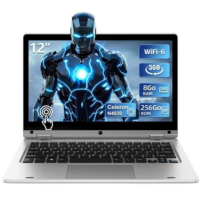 PC Portable 12 – VANWIN – Celeron N4020 – 8 Go RAM – 256 Go SSD – Windows 11 Pro