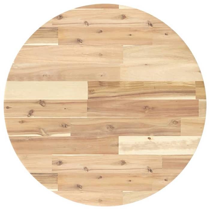 Dessus de table/Plateau de table XINWO rond Ø60x2 cm bois massif dacacia @1357