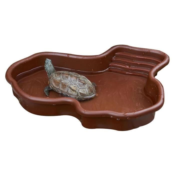Baignoire pour reptile grand bain tortue pour piscine décoration daquarium pour tortue dragon barbu gecko pour Multico