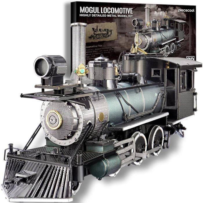 Maquette 3D Metal Train à Vapeur Piececool - 282 Pièces en Acier Inoxydable et Laiton