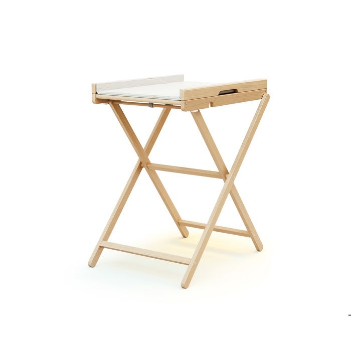 WEBABY - Table à langer pliante en bois PALA  Hêtre Verni -