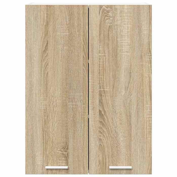 Moderne Placard suspendue SWEETY Armoire murale cuisine avec porte Riga Chêne Sonoma 60x31x80 cm BB1538
