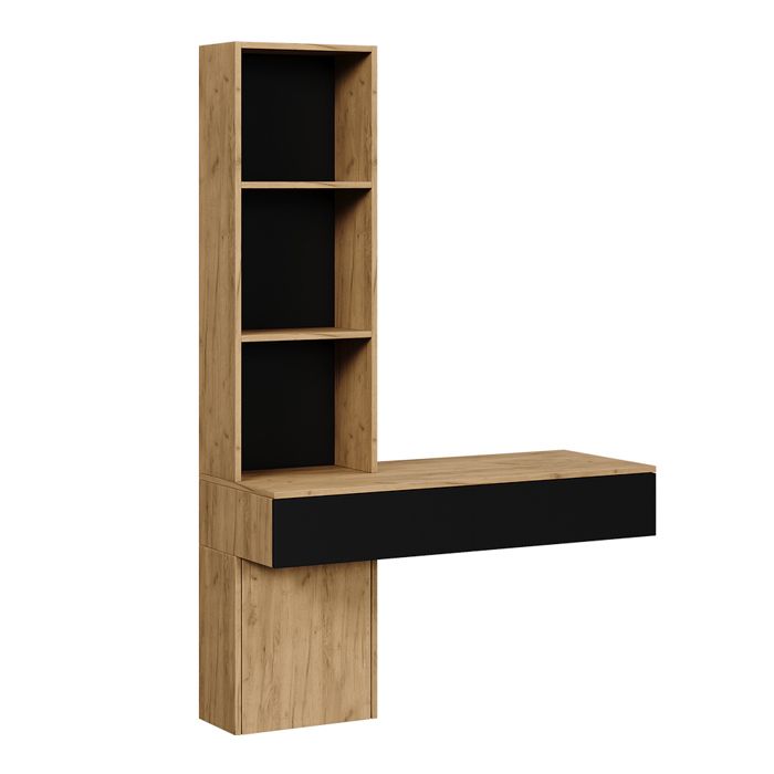 Coiffeuse Melora 100cm Chêne/Noir Vicco 57982