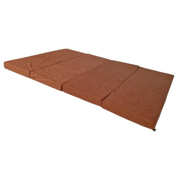Une chauffeusse pliable 200 x 140 x 8 cm - 1000 Marron Une chauffeusse pliable 200 x 140 x 8 cm - 1000 Marron
