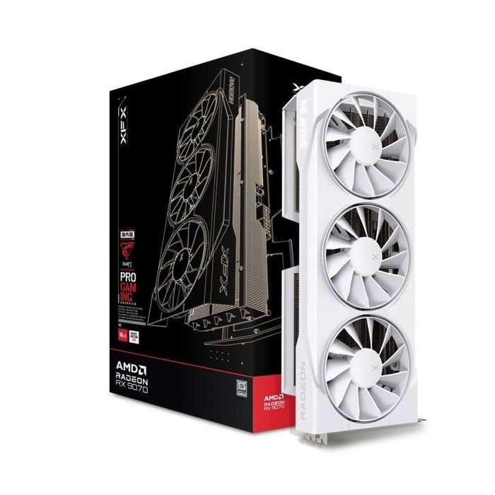 Carte graphique gaming - XFX - RX 9070 Swift Blanc - 16 Go GDDR6 - RDNA 4 - Refroidissement 3-FAN