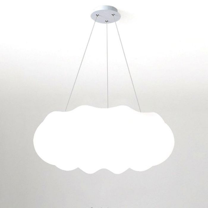 Lustre suspendu - SMOTOP - Blanc froid - Ø30 cm - Lot de 2