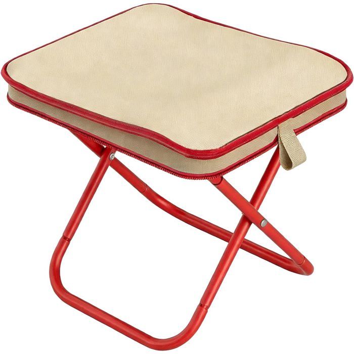 1 Tabouret Pliant Camping Tissu Oxford 600D Pieds Acier Robuste Siège Portable Léger Pour Pêche R ACCESSOIRES FABRICATION MAISON
