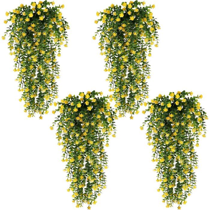 4 Pièces Plantes Artificielles Interieur Fleur Artificielle Eucalyptus[AT187]