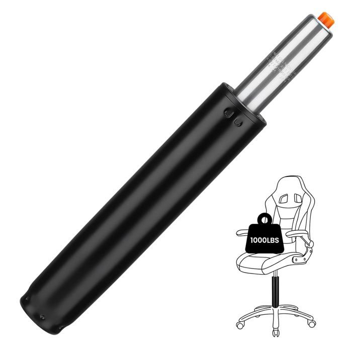 Vérin à gaz pour chaise - classe 4 course 150 mm 360° longueur 300-450 mm finition inox