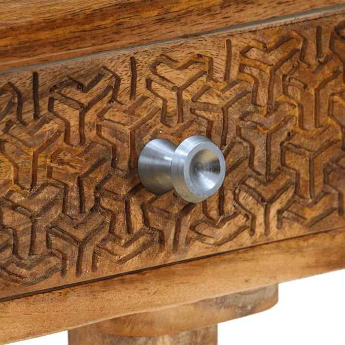 Moderne Armoire rangement Table console - Design attrayant - Bois de manguier massif 102x30x79 cm - LL19