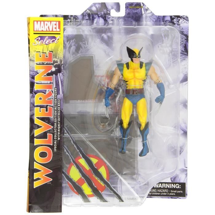 Figurine Marvel Select Wolverine – Diamond Select – PVC 18cm