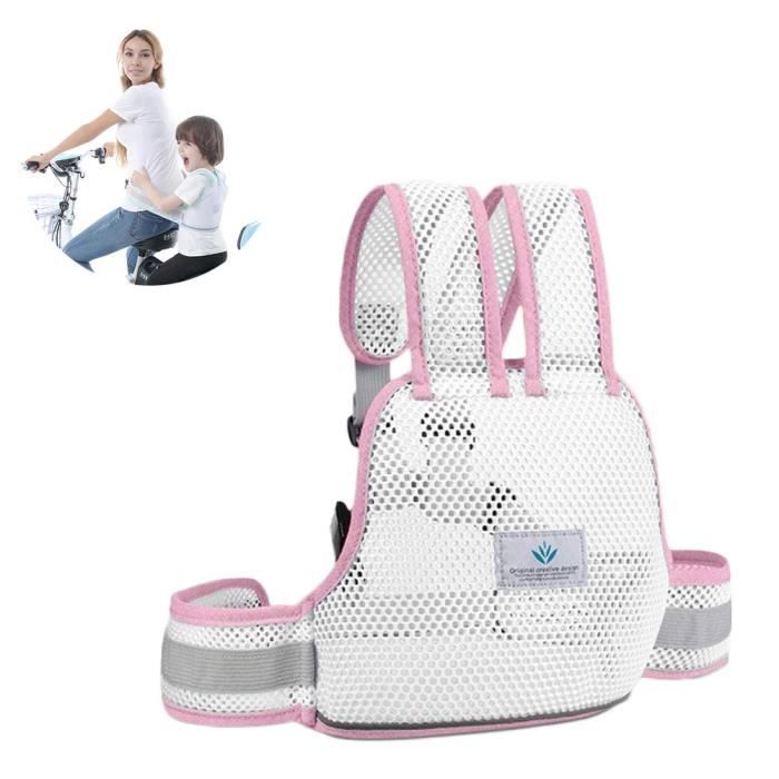 Enfant Harnais Moto Respirant Ceinture de Sécurité Moto Antichute Sangle de Sécurité Réglable Selle Ceintures Lombaires Avec Bande Réfléchissante Pour Siège Avant Arrière Convient âgés 2 à 10 Ans