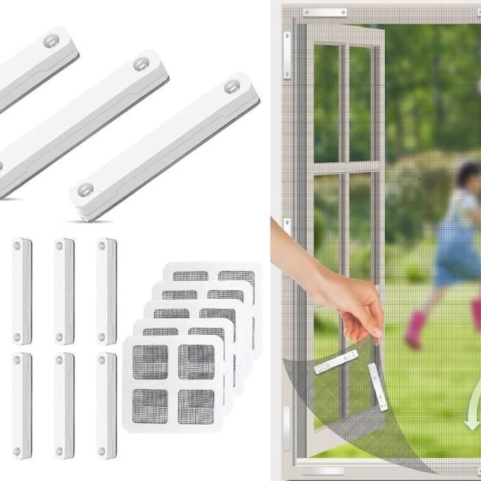 Moustiquaire - Fenetre Magnetique - 12pcs - 5pcs Réparation - Aimant Fort