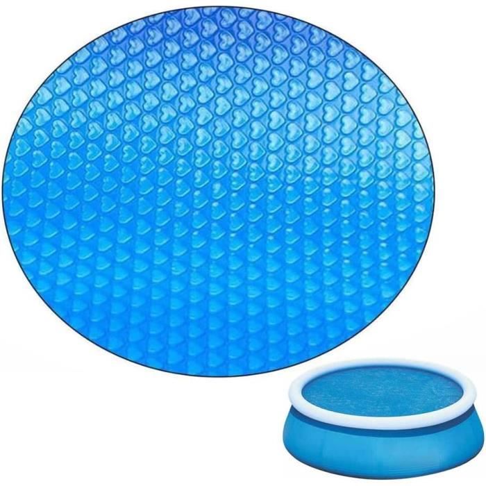 Bâche Solaire Isolante Pour Piscine - Film à Bulles Rétention Chaleur (180 Cm/220x150 Cm) - Réduit L'Évaporation & Débris