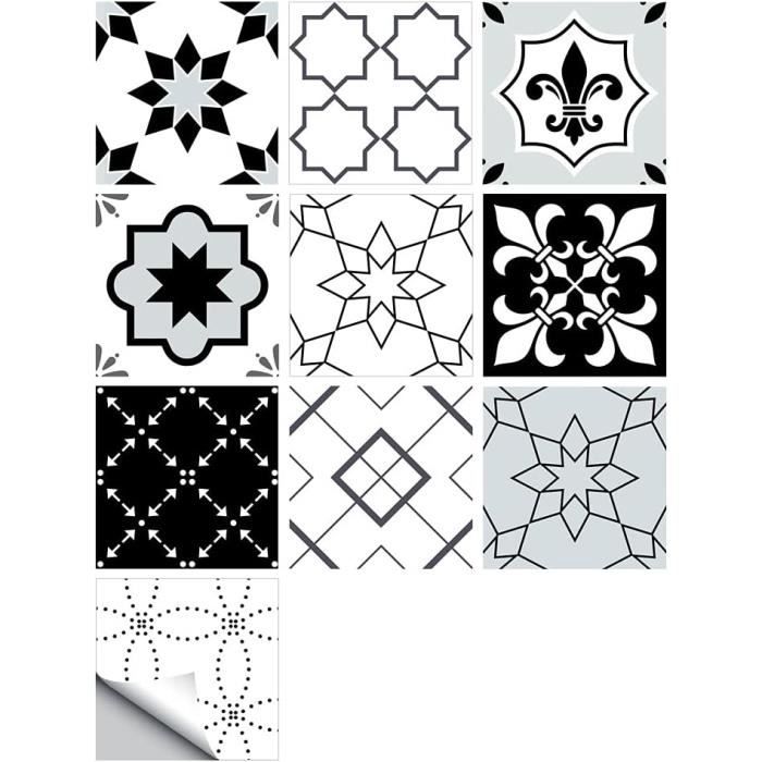 18 Pièces Stickers Carrelage Auto-Adhésif ImperméAble,Petits Autocollants Pour Carreaux de