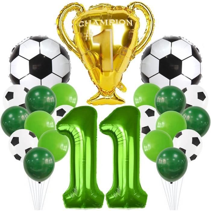 Ballons d'anniversaire de garçon de football, décorations de fête de  football avec bannière de football joyeux anniversaire