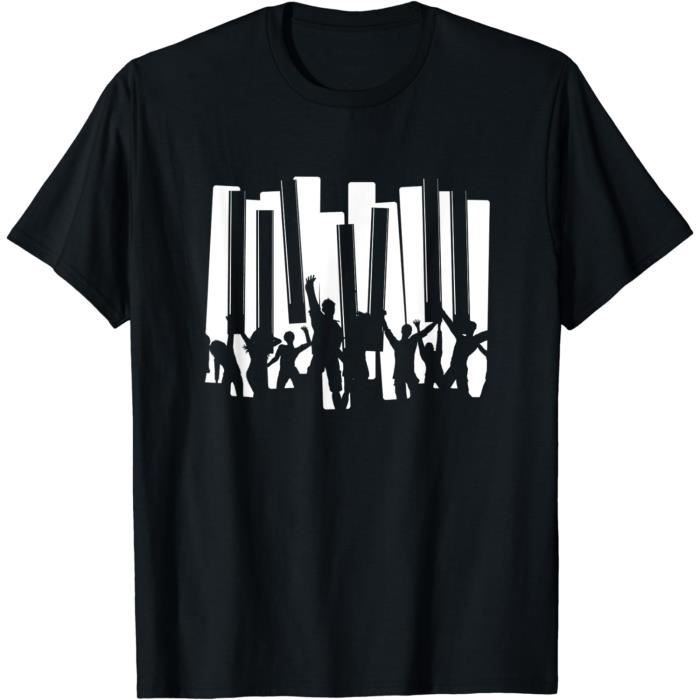 Boutons De Manchette Piano/clavier Musique - Zinc/argenté Rectangulaire - Neuf Avec Emballage - Cadeau Musicien