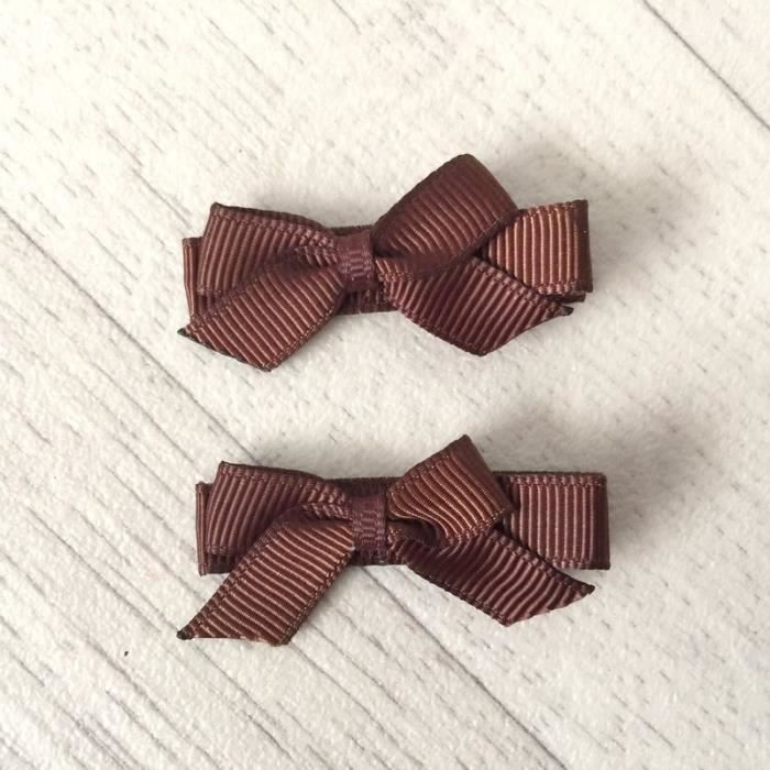 Lot De 40 Barrettes à Cheveux Bébé Fille 3,5 Cm - Petites Pinces Mini Pour Cheveux Fins Nouveau-Né