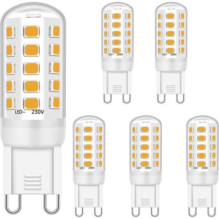 G9 LED Lumière Ampoules Dimmable 4W Équivalent à 28W 30W 40W Halogène