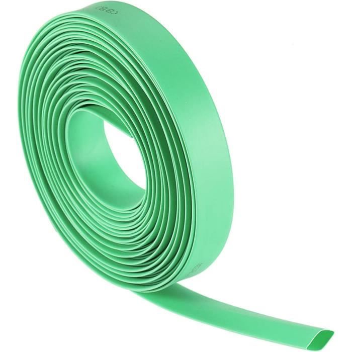 Gaine Thermorétractable 2:1 Verte — Isolation électrique, Diamètres 14mm Et 18mm, Longueur 1 à 10m