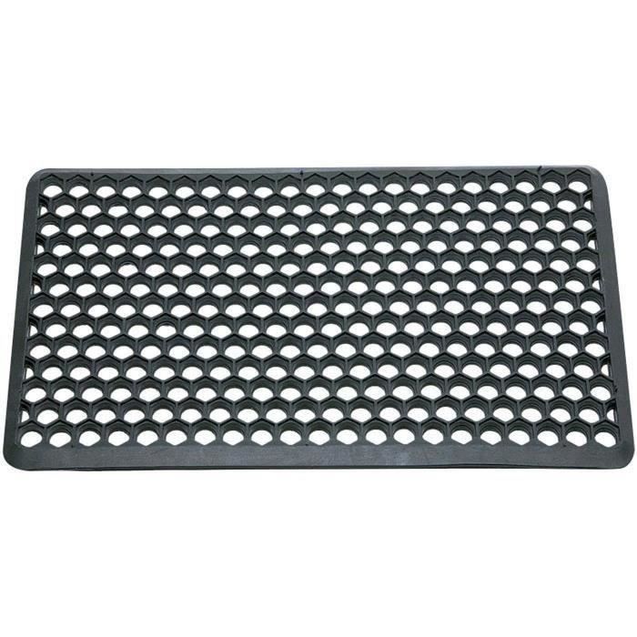 IDMAT Tapis caillebotis hexagone bords biseautes 40x60cm