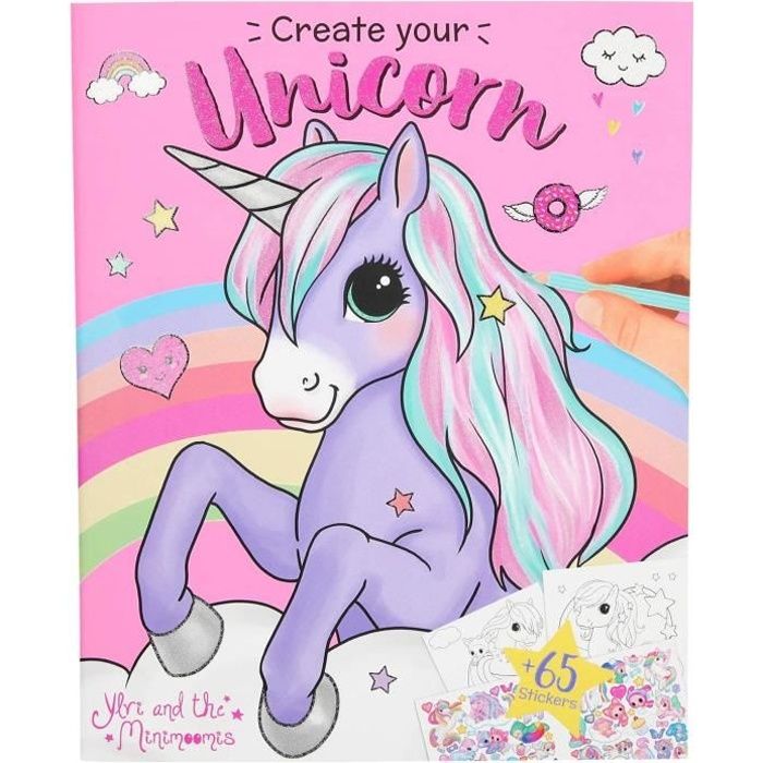 Livre Autocollants Princess Mimi - 20 Pages à Décorer - Stickers Puffy - Activité Enfants