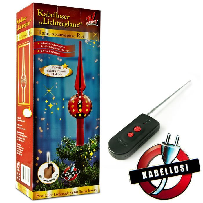 Pointe de Sapin de Noel avec lumières étoilées … Cdiscount Maison