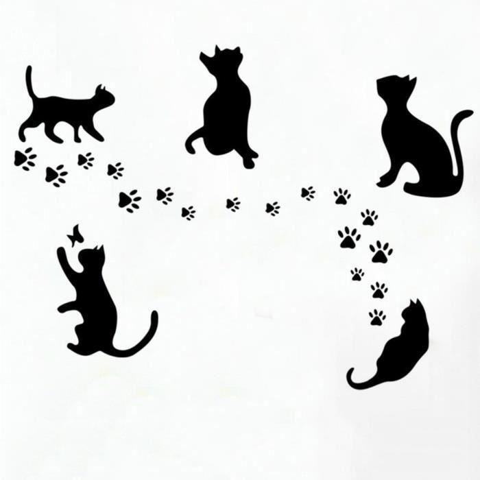 Sticker Autocollant Ombre Chat Couleurs Au Choix Home Decor Children S Bedroom Boy Decor Decals Stickers Vinyl Art