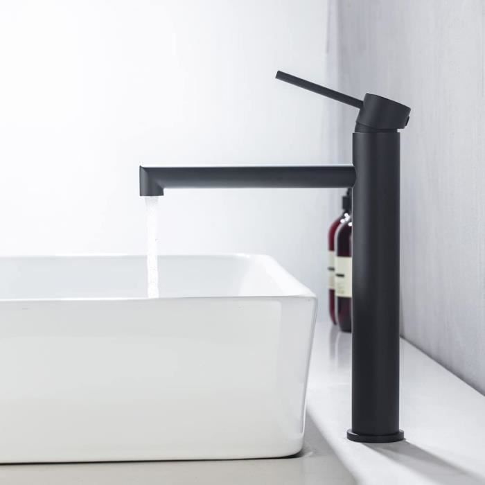 Mitigeur haut vasque lavabo, doré Nache