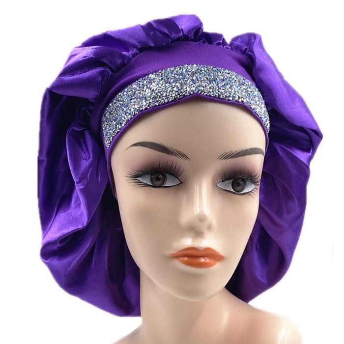 Bonnet De Pêcheur En Satin Réglable - Unisexe Homme Femme - Style Rétro à Fleurs - Double Couche