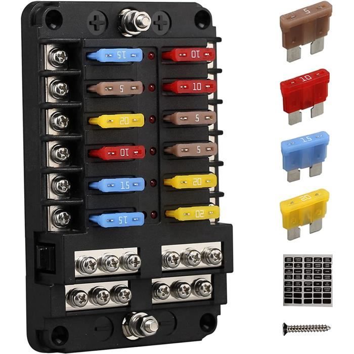 Métal Diable Atc Ato Gab Auto ATC Car fuse Lame Fusible Assortiment Moto Plastique 