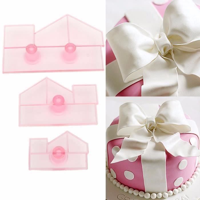 Ang 3pcs Moule Emporte Pieces Noeud De Papillon Fondant Patisserie Decoupe Gateau Achat Vente Moule Ang 680 3pcs Moule Emporte Cdiscount