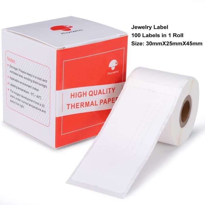 Gommette,étiquettes adhésives pour imprimante thermique, papier autocollant  pour imprimante M110 M200 - Jewelry 30x25-40mm - Cdiscount Jeux - Jouets