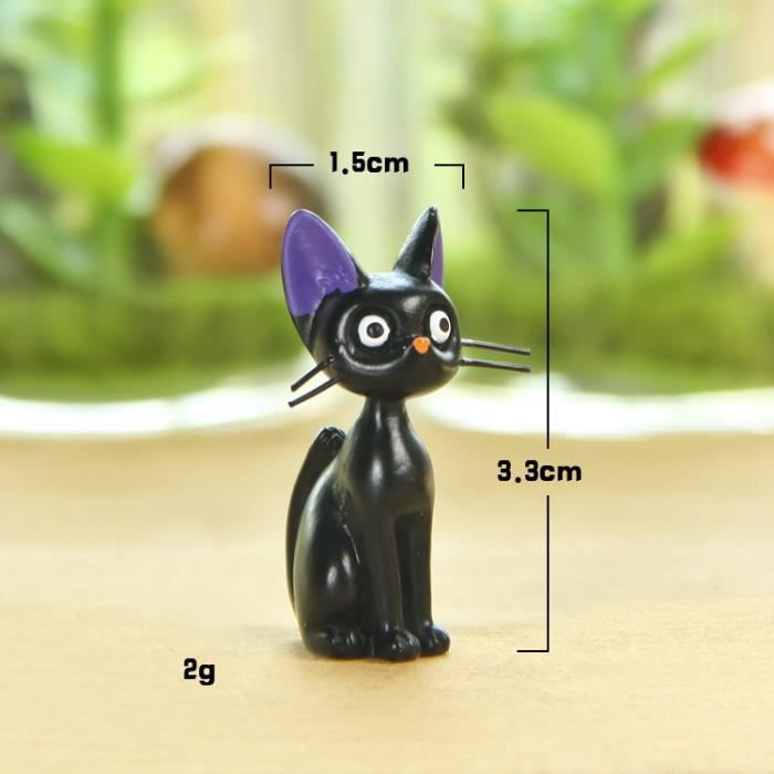 Objets décoratifs,Figurines de chat noir,jouets de Studio Ghibli