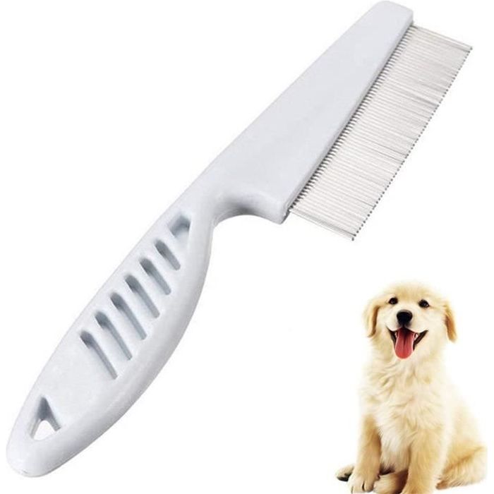 lffopt Peigne Anti Puce Peigne pour Chat Chat Aux Puces Peigne Toilettage pour Animaux Peigne Chien Peigne à Puces Tête Peignes ,126