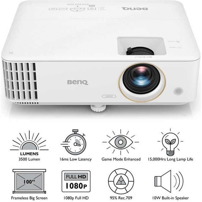 BenQ TH585 vidéo projecteur Projecteur à focale standard 3500 ANSI lumens DLP 1920x1080 Neuf
