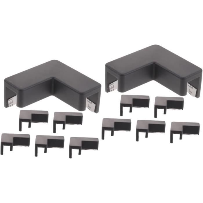 4 Protections D'angle En Silicone Pour Hotte De Cuisine - Noir - Anti-chocs, Installation Facile