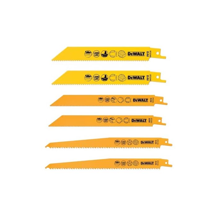 Set 12 Lame Seghetto DeWalt DT2443L - Bimetalliche, Per Taglio Legno E Metallo, Denti Resistente - Foto 2